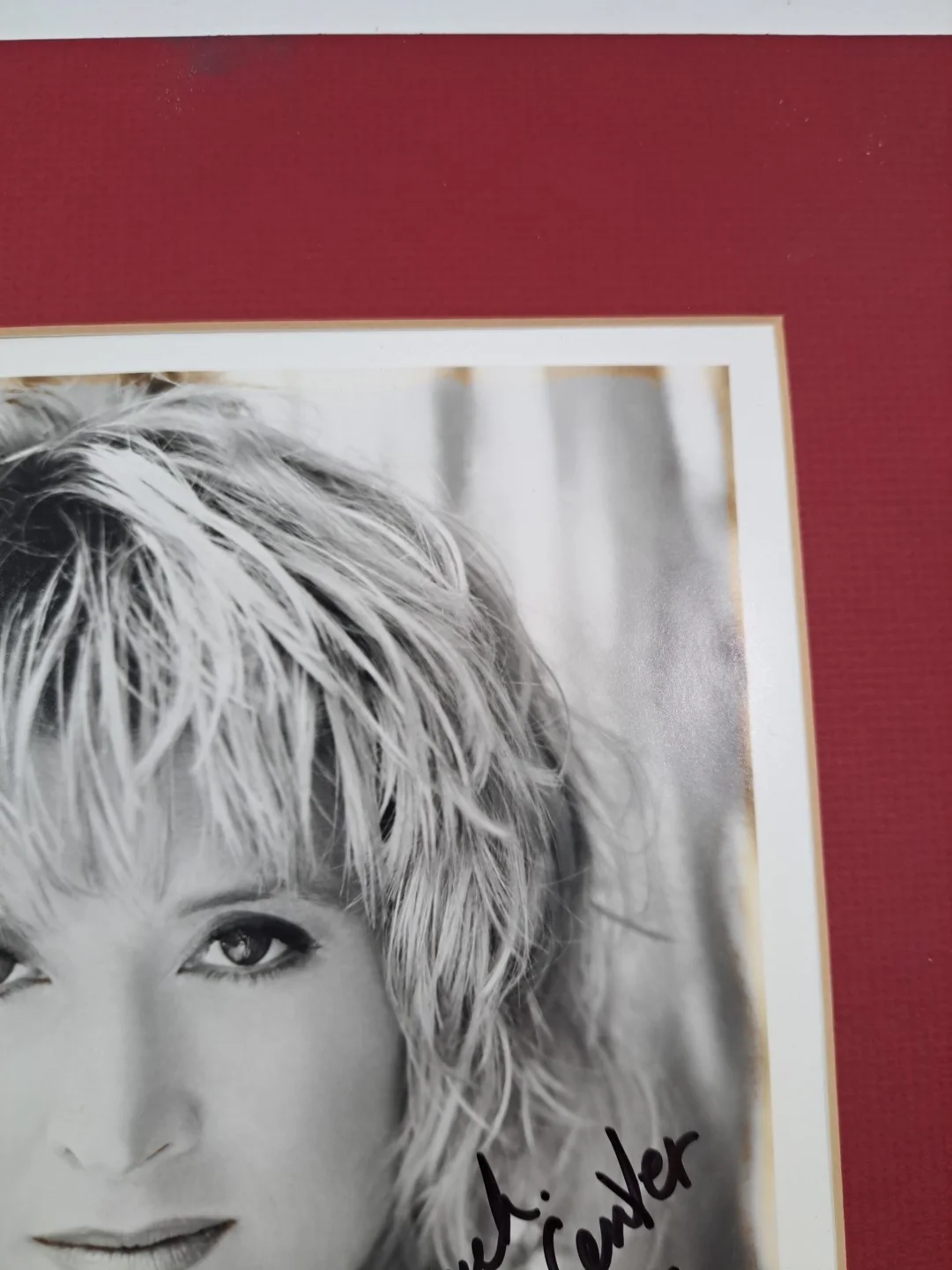 !SIGNED! Vintage Kim Richey Black & White Press Photo, изображение 3