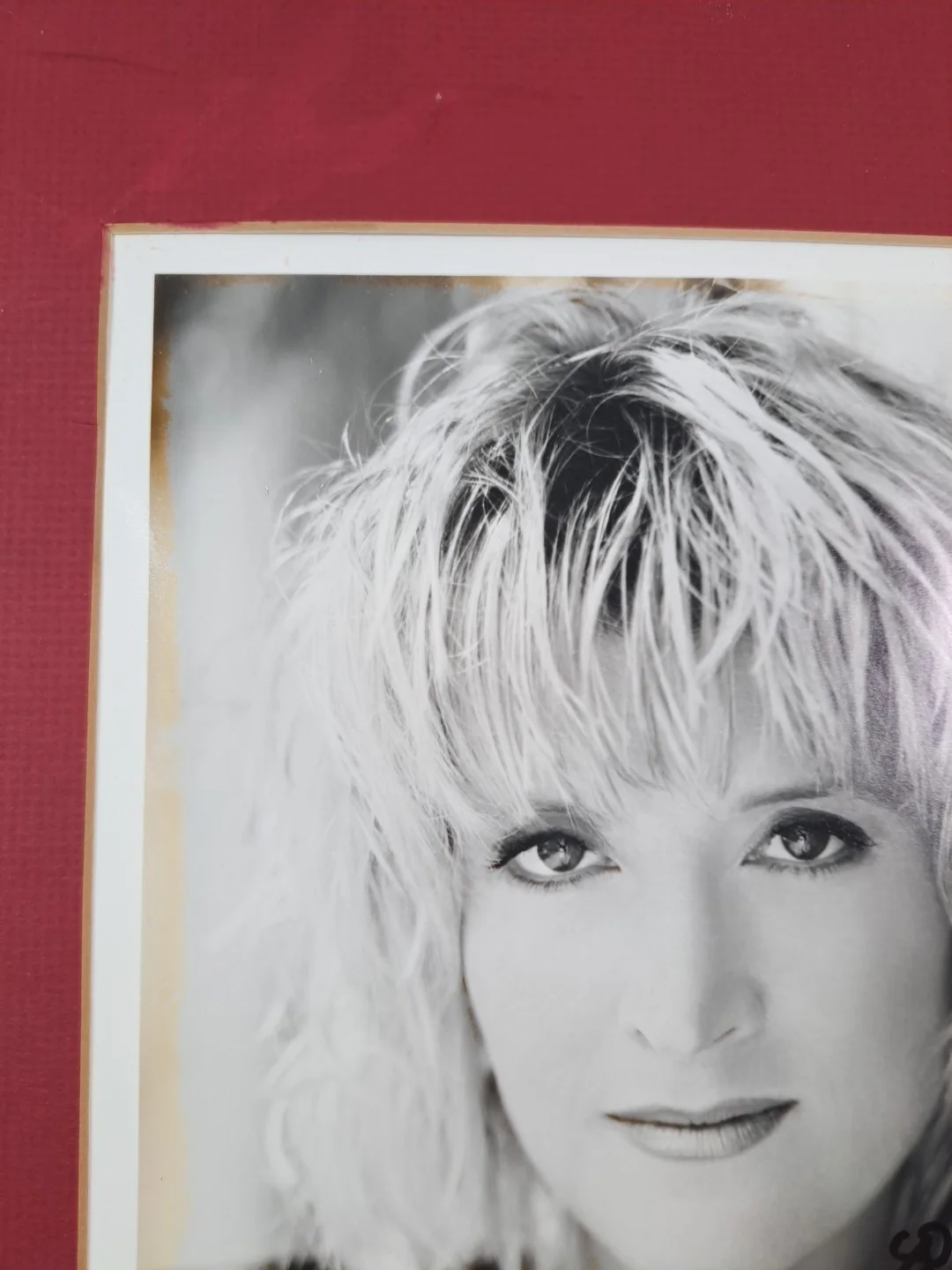 !SIGNED! Vintage Kim Richey Black & White Press Photo, изображение 4