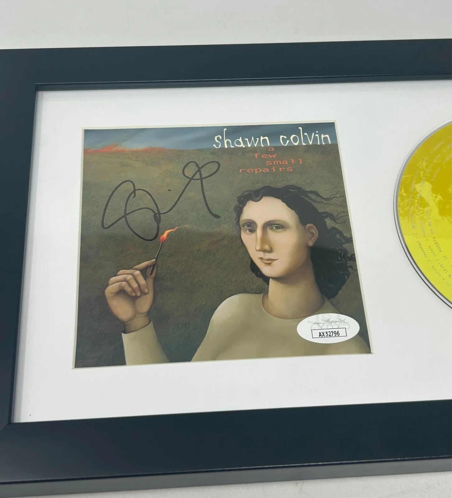 Shawn Colvin signed A Few Small Repairs Framed CD Cover JSA COA, image 2