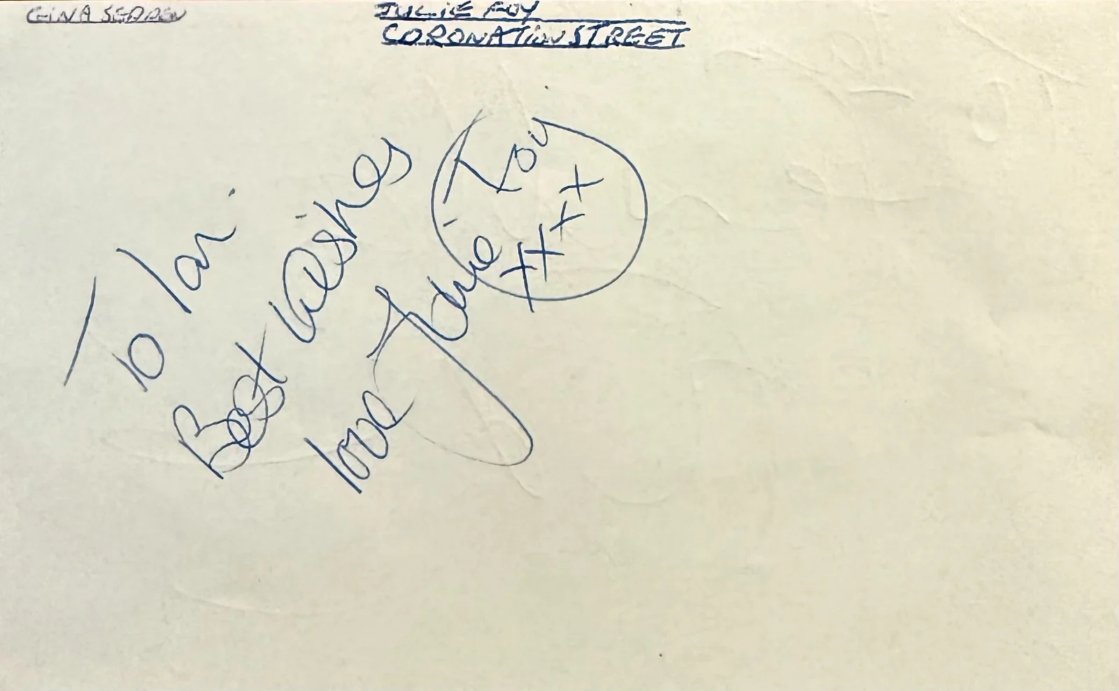 Fenella Fielding, Julie Foy — FENELLA FIELDING & JULIE FOY Dual Signed Autographed 3x5 ALBUM PAGE THE AVENGERS, изображение 3