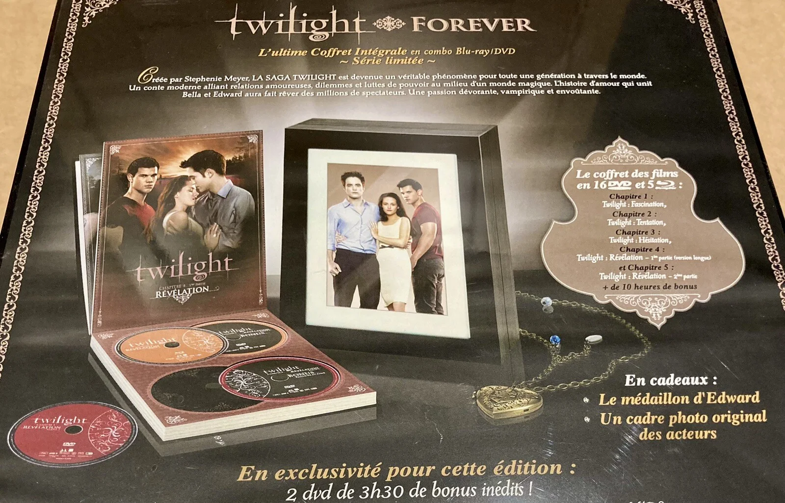 RARE - Twilight Forever - Ultimate Box Set - French Edition With Edwards Locket, изображение 3