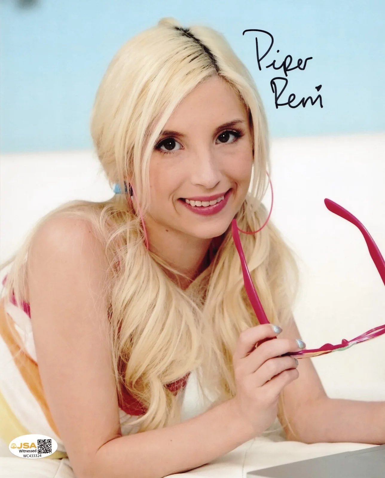 Piper Perri — Piper Perri Adult Video Star signed Hot 8x10 photo Proof #70 JSA Witnessed