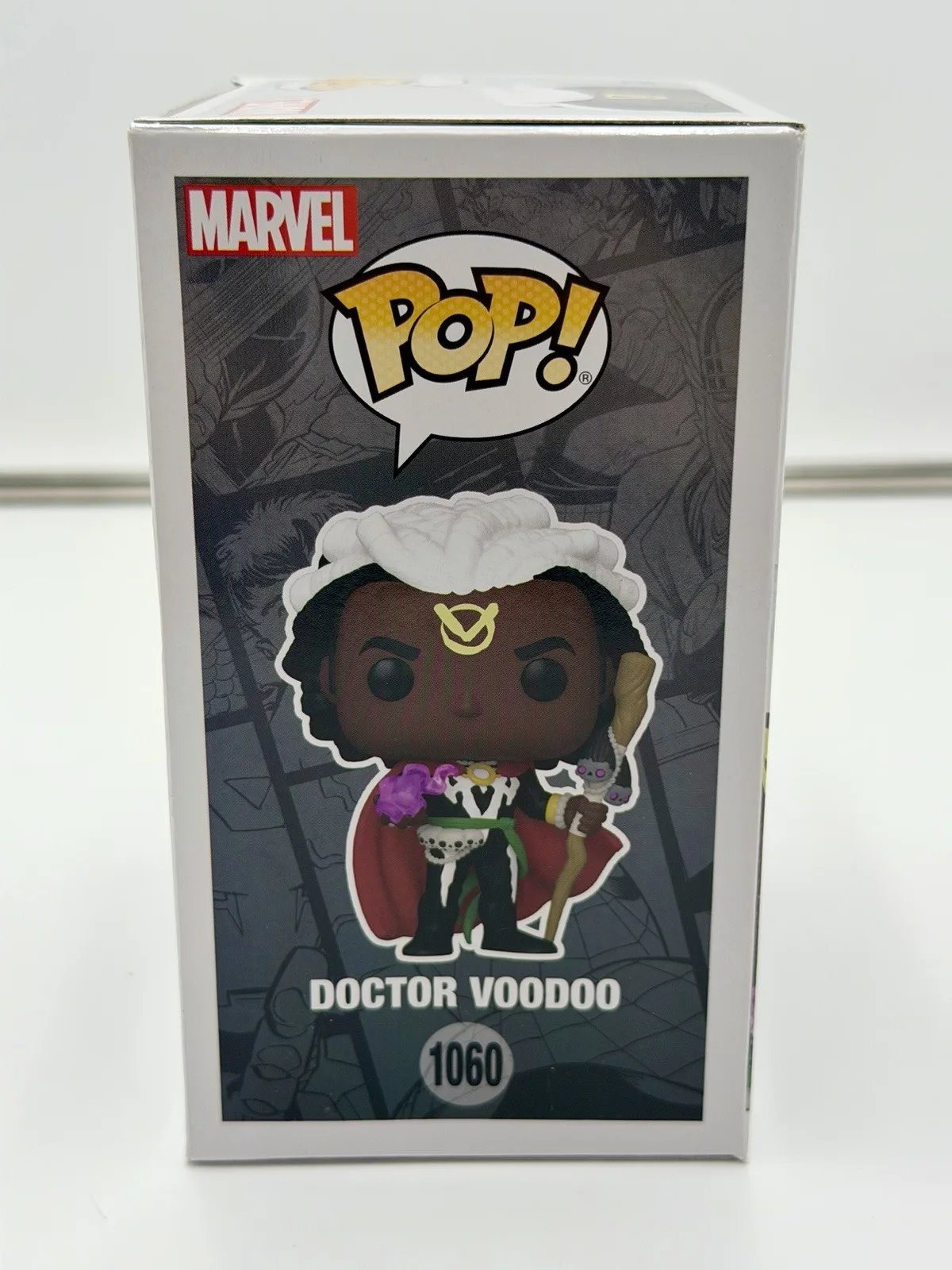 Kevin Michael Richardson — Kevin Michael Richardson Signed Doctor Voodoo Funko Pop Marvel HA COA +protector, image 5