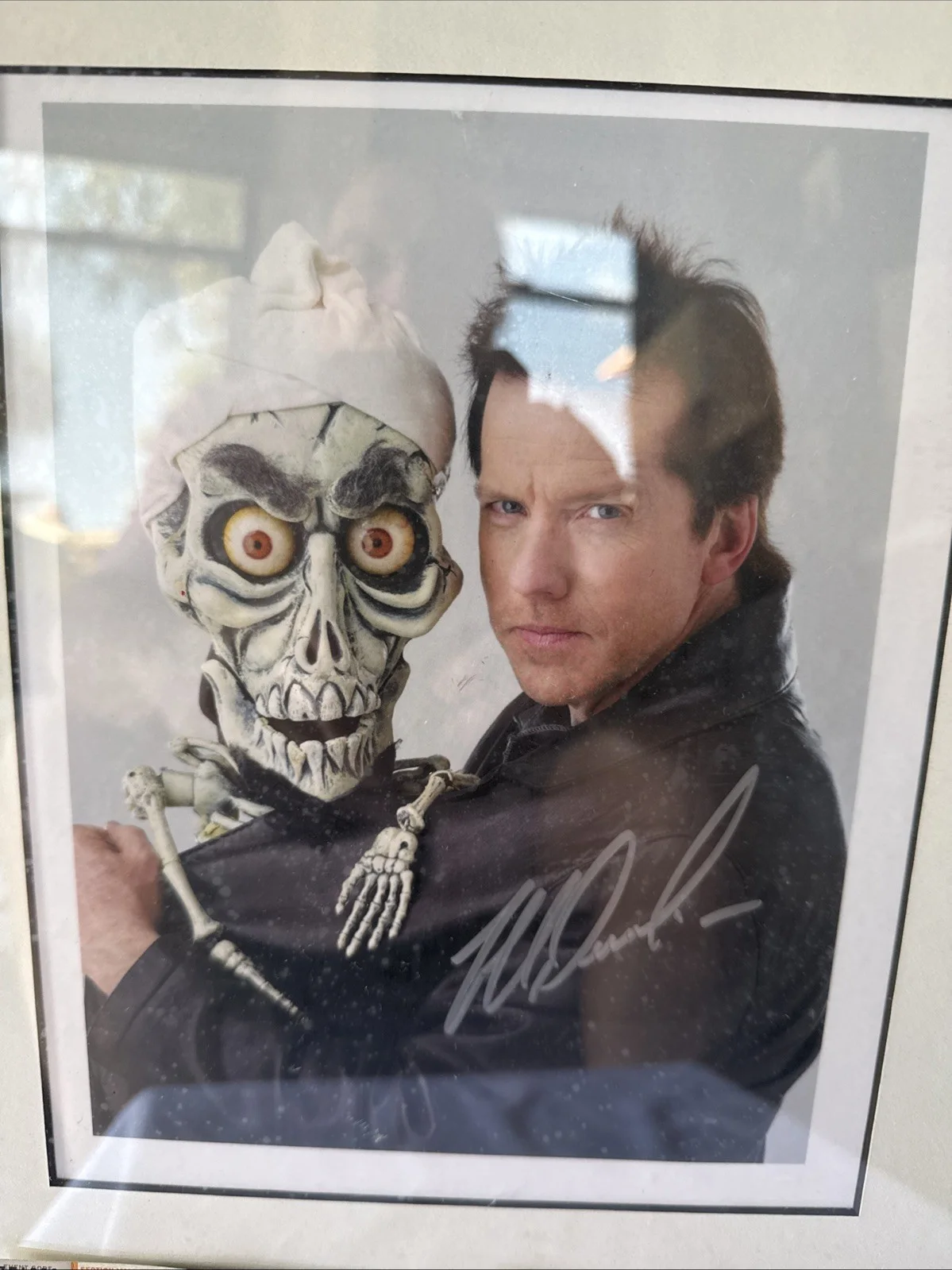 Jeff Dunham — Jeff Dunham Signed Photo With Achmed With Frame 10x9 See Pictures!, изображение 2