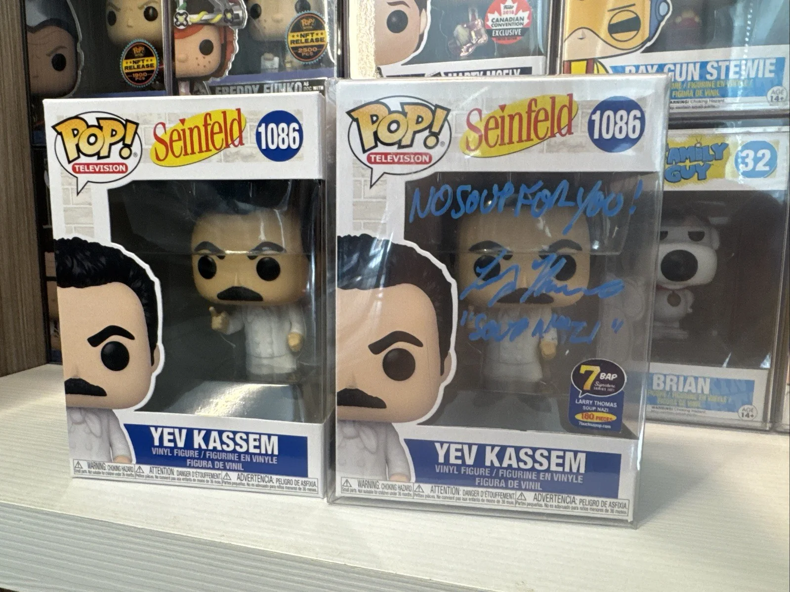 Larry Thomas — LARRY THOMAS Yev Kassem Signed Autographed Funko POP 1086 Seinfeld, + Original