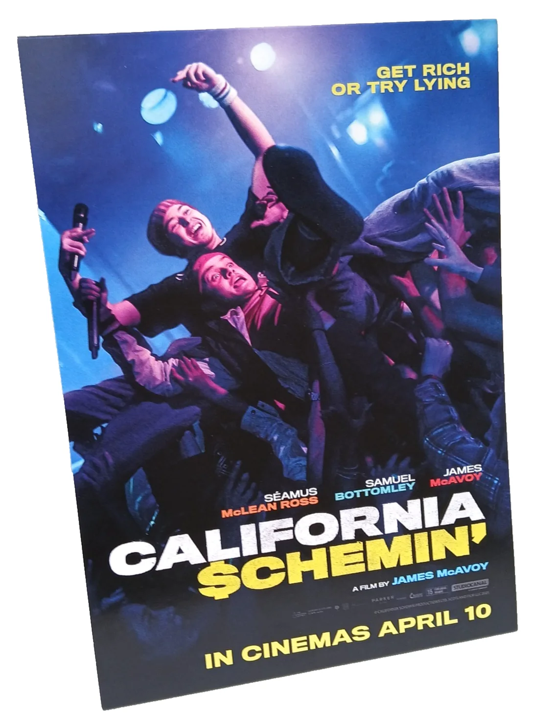 California Schemin' Film Promo Card Display Seamus Mclean Ross Samuel Bottomley, image 2