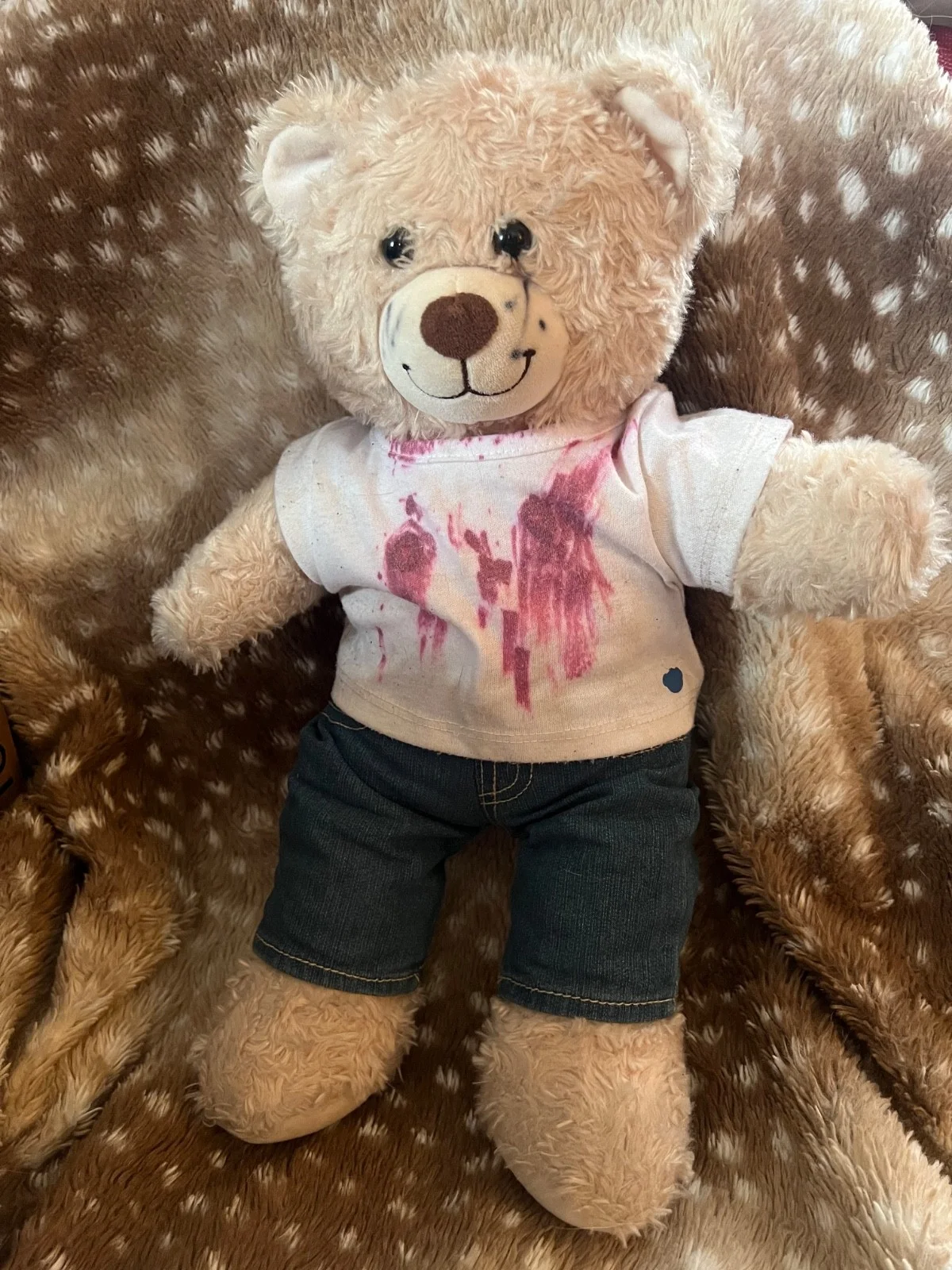 Skeet Ulrich, Matthew Lillard — Scream Billy Loomis Build-A-Bear Signed Skeet Ulrich Matthew Lillard Custom OOAK, изображение 2