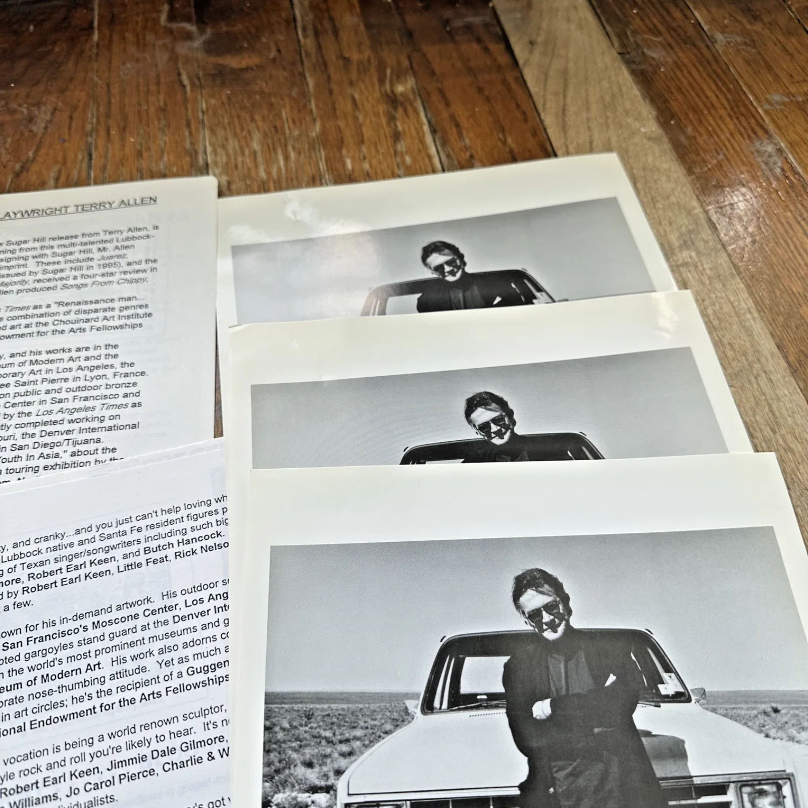 TERRY ALLEN Lakewood Dallas 6-6-98 Live Concert Contract & Rider Promo Photo, изображение 4