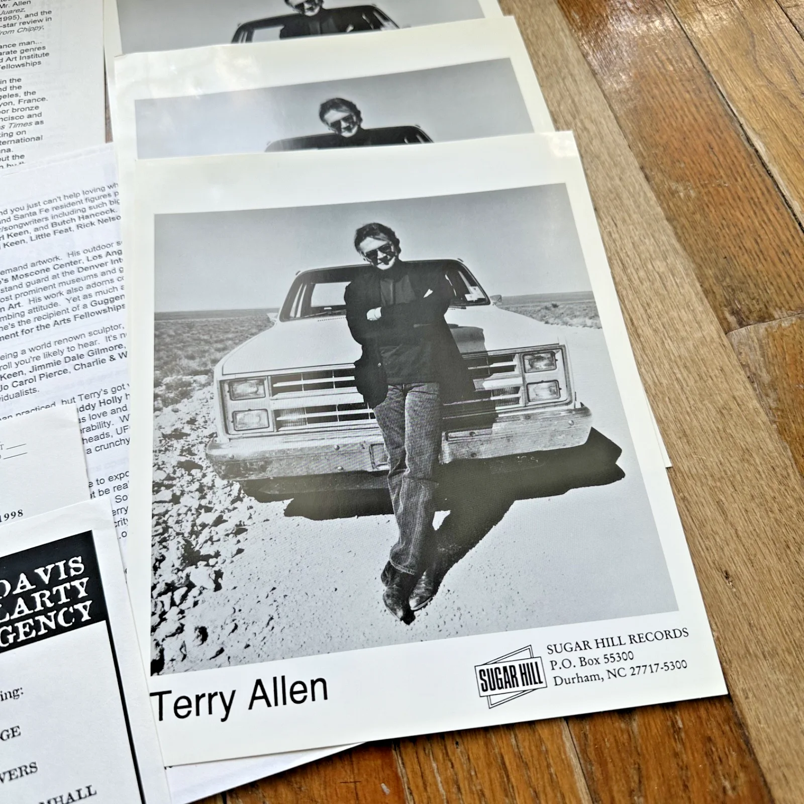 TERRY ALLEN Lakewood Dallas 6-6-98 Live Concert Contract & Rider Promo Photo, изображение 5