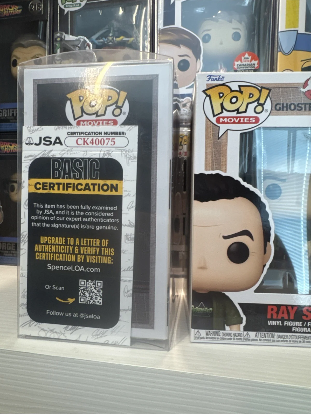 Dan Akroyd — Dan Aykroyd Autographed Funko Pop #1885 Signed Ghostbusters JSA and #1510, image 3