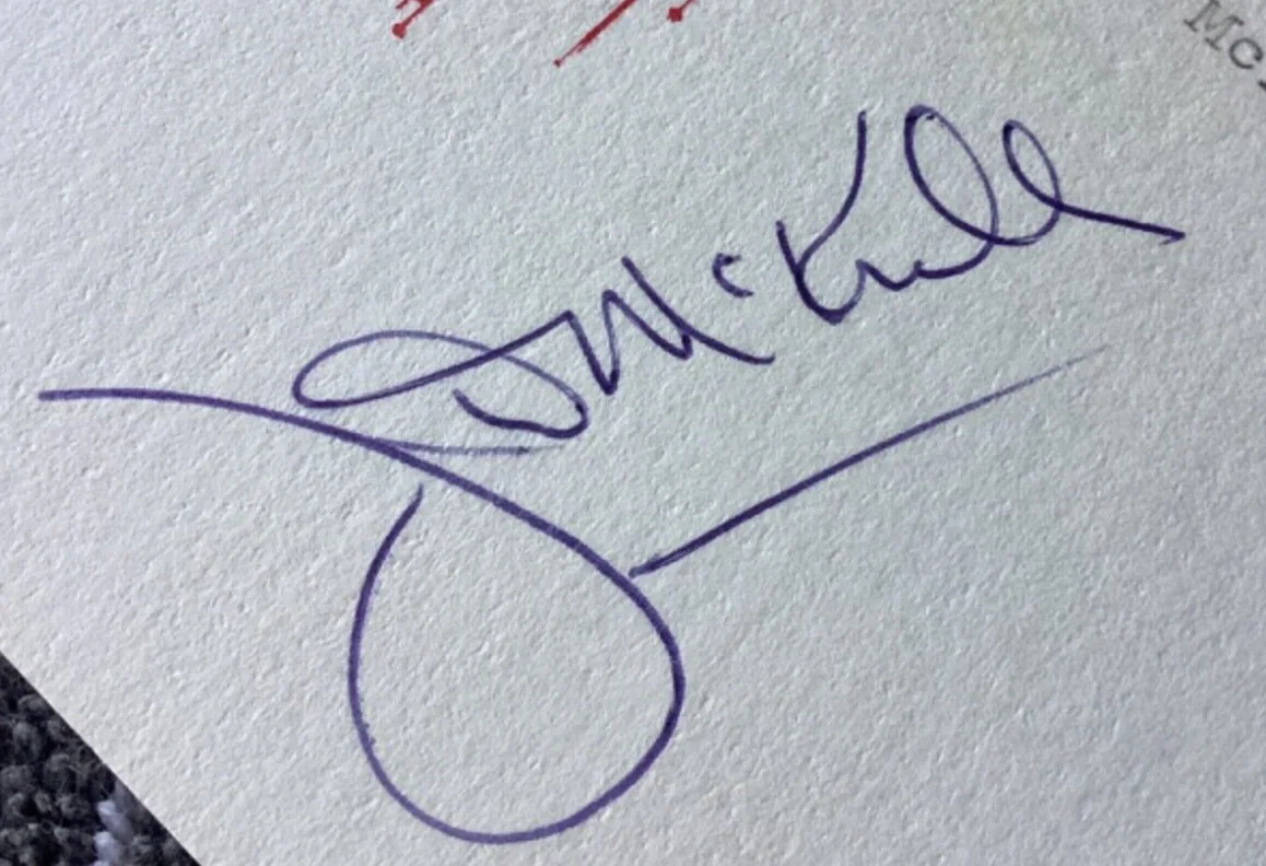 Jim McKrell — TV Show Host JIM McKRELL Personally Autographed Signed MOVIE Card CELEBRITY SWEP, изображение 2