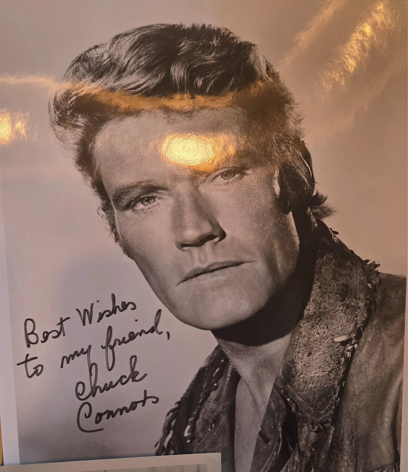 Chuck Connors — Chuck Conners Package! (3) Autographed 8x10 Baseball Hollywood TV Actor Signed, изображение 3