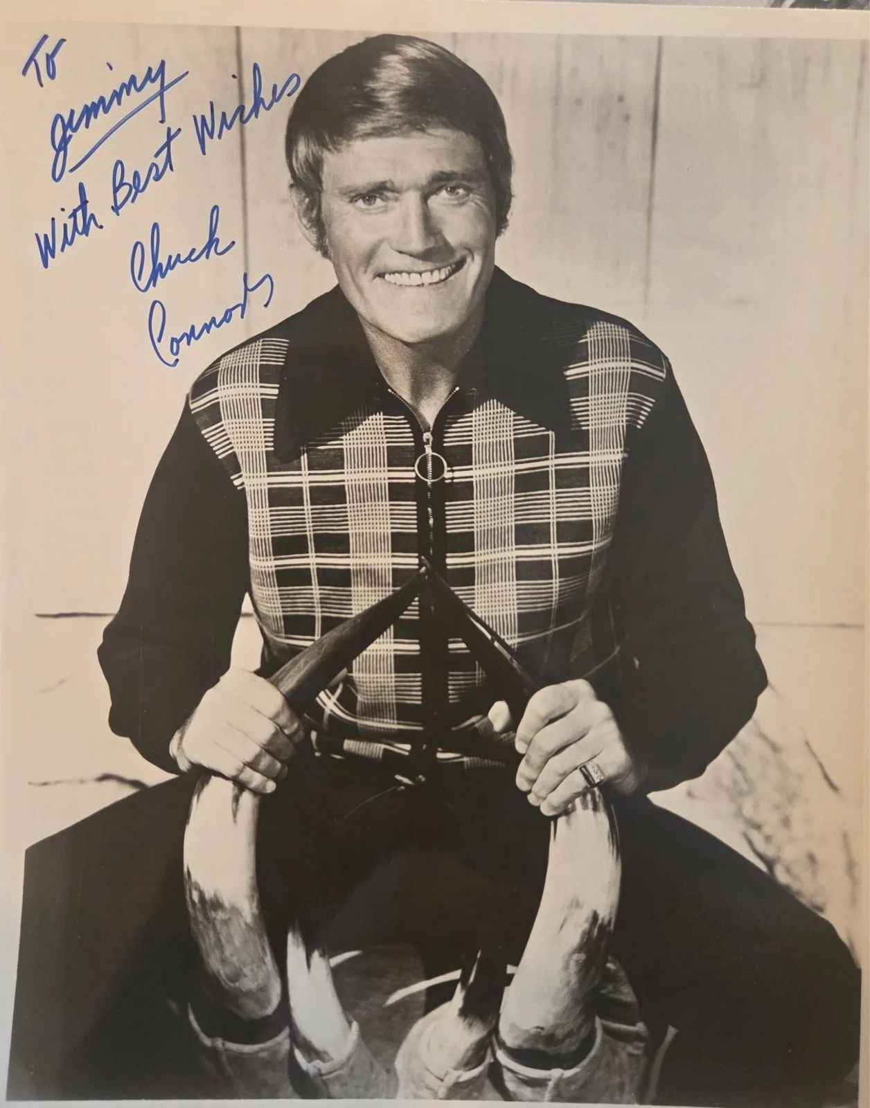 Chuck Connors — Chuck Conners Package! (3) Autographed 8x10 Baseball Hollywood TV Actor Signed, изображение 4