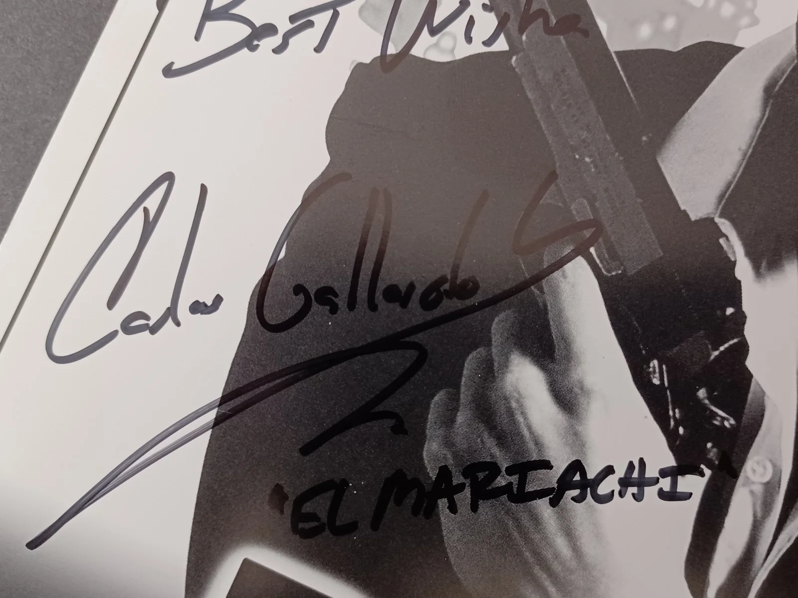 Carlos Gallardo Signed 8.5" x 11" Photo - Bravo, image 2