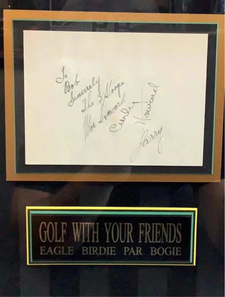 The Three Stooges "Golf With Your Friends" Shadowbox Commemorative, image 3