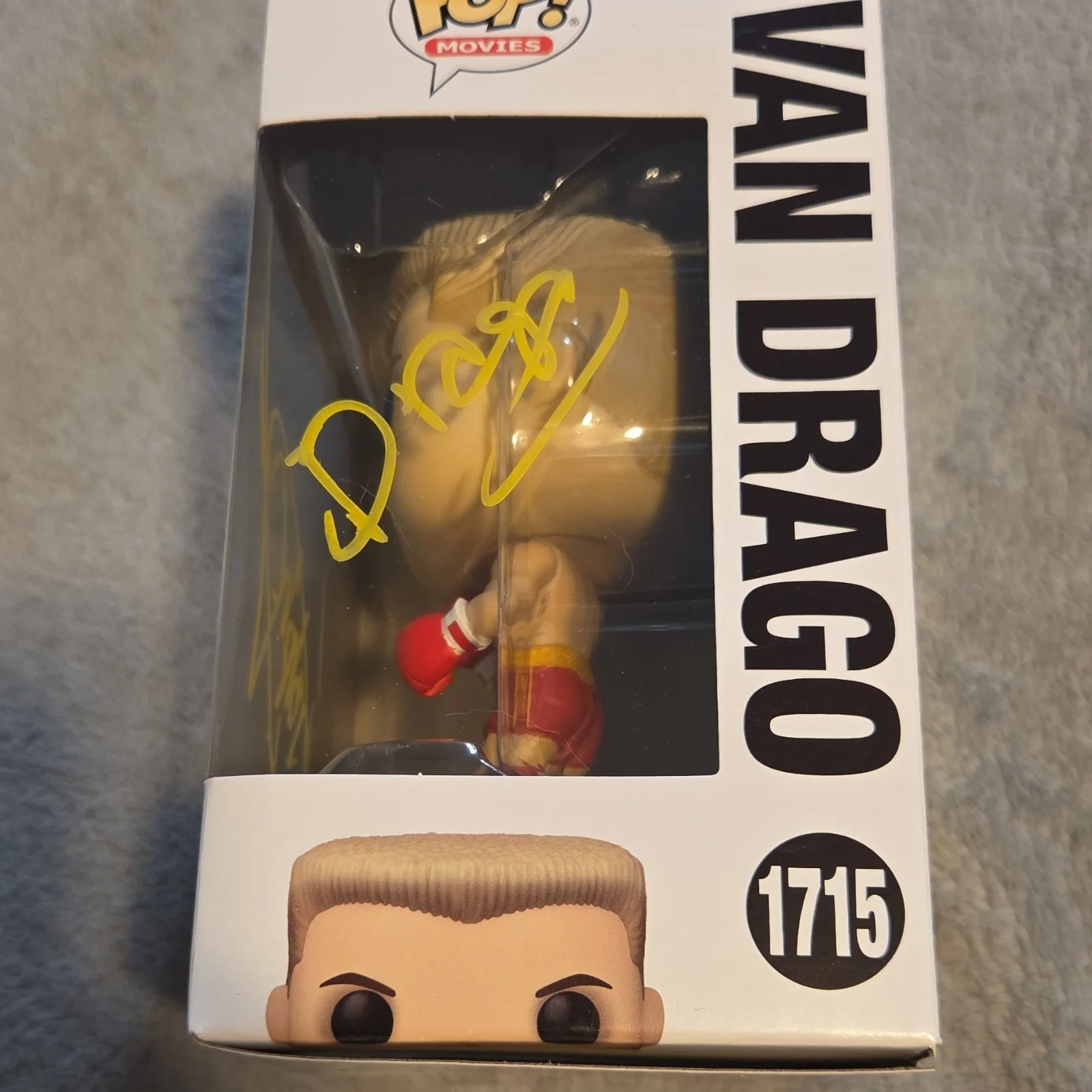 Funko Pop Ivan Drago Rocky Signed Autograph Original Movies Vinyl Figure, image 2