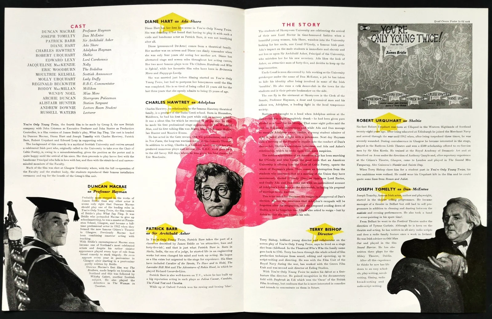 YOU'RE ONLY YOUNG TWICE 1952 Charles Hawtrey - James Bridie PRESSBOOK, изображение 2