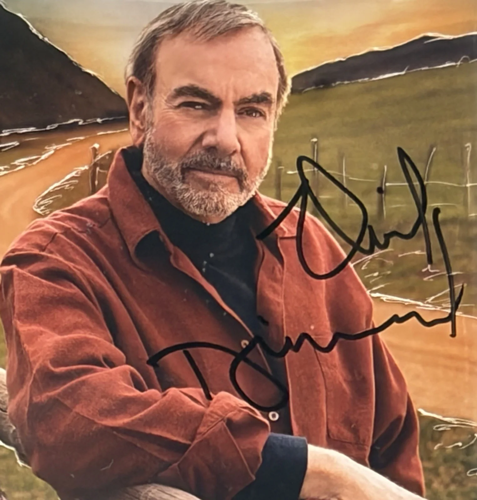 Neil Diamond Signed Encapsulated Melody Road CD Booklet BAS Autograph Grade 10, image 2
