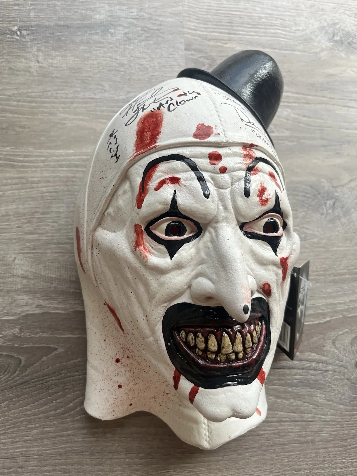 David Howard Thornton Damien Leone Signed Art The Clown Mask Terrifier Horror, изображение 2