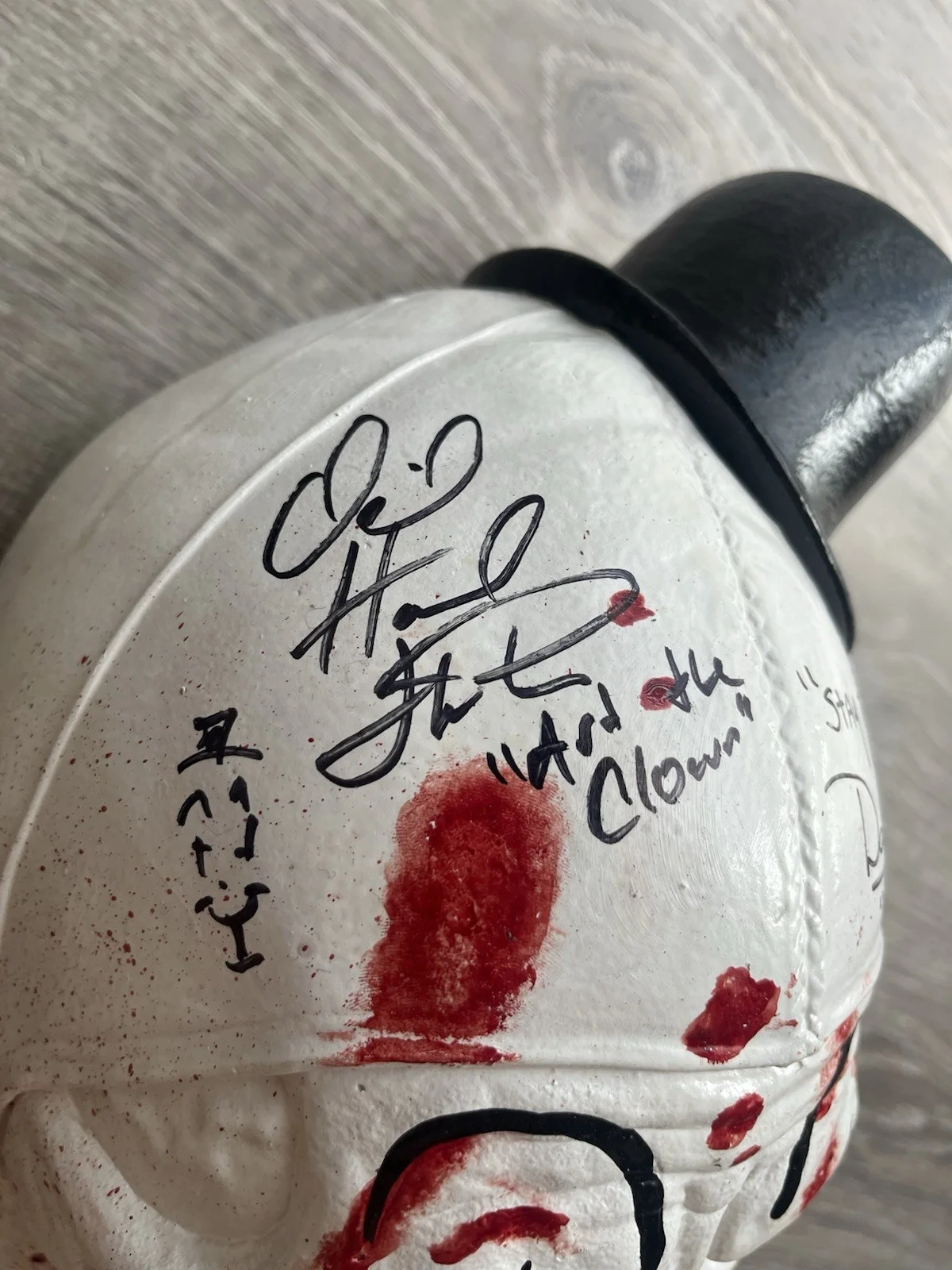 David Howard Thornton Damien Leone Signed Art The Clown Mask Terrifier Horror, изображение 4