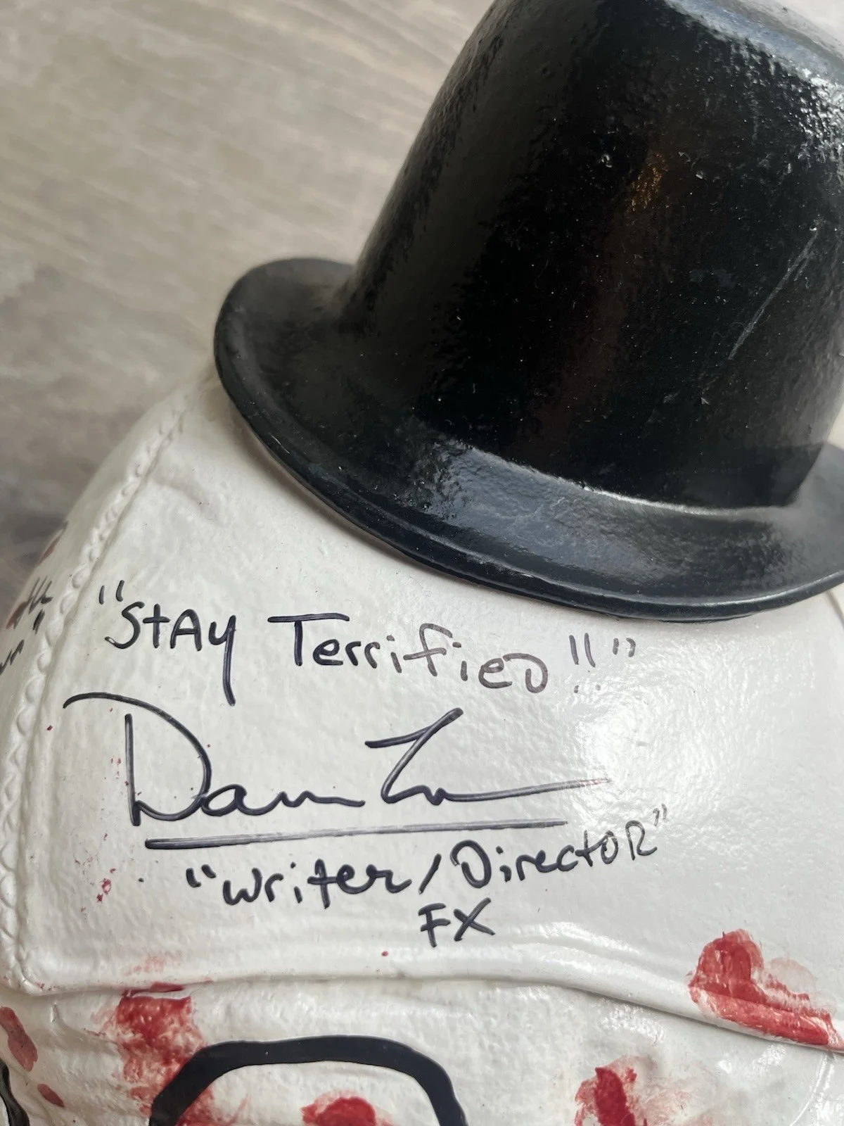 David Howard Thornton Damien Leone Signed Art The Clown Mask Terrifier Horror, изображение 5