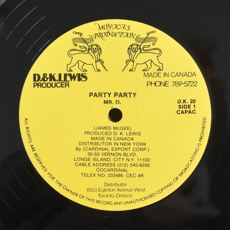 Mr. Q - Party Party / Party Rap (12" Vinyl) Rare Disco Rap, изображение 2