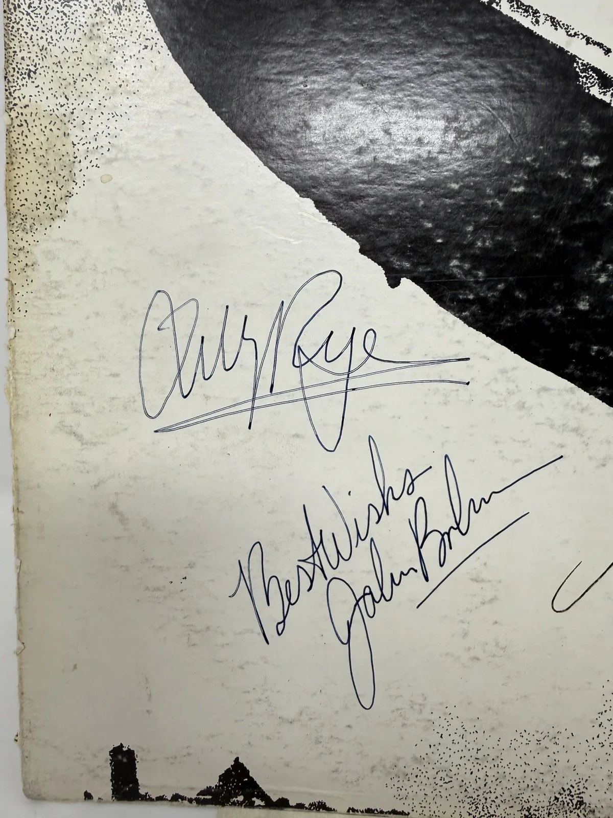 Led Zeppelin Vinyl Album 4 Autographs Page, Plant, Jones and John Bonham, изображение 2