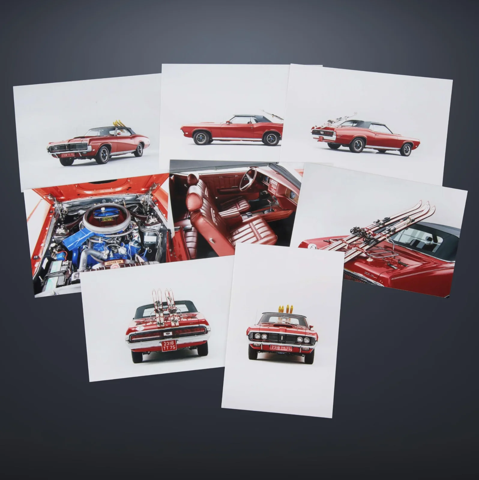 James Bond OHMSS 1969 Tracy Mercury Cougar XR7 8 Colour Photos Set, image 2
