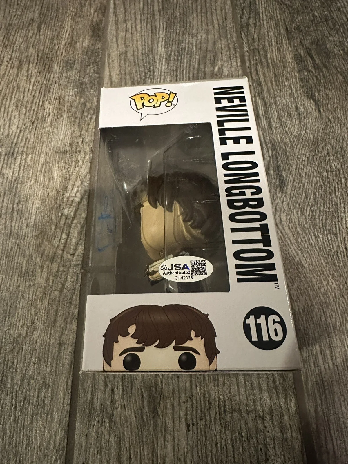 MATTHEW LEWIS SIGNED NEVILLE LONGBOTTOM HARRY POTTER FUNKO POP JSA COA AUTO 116, image 3