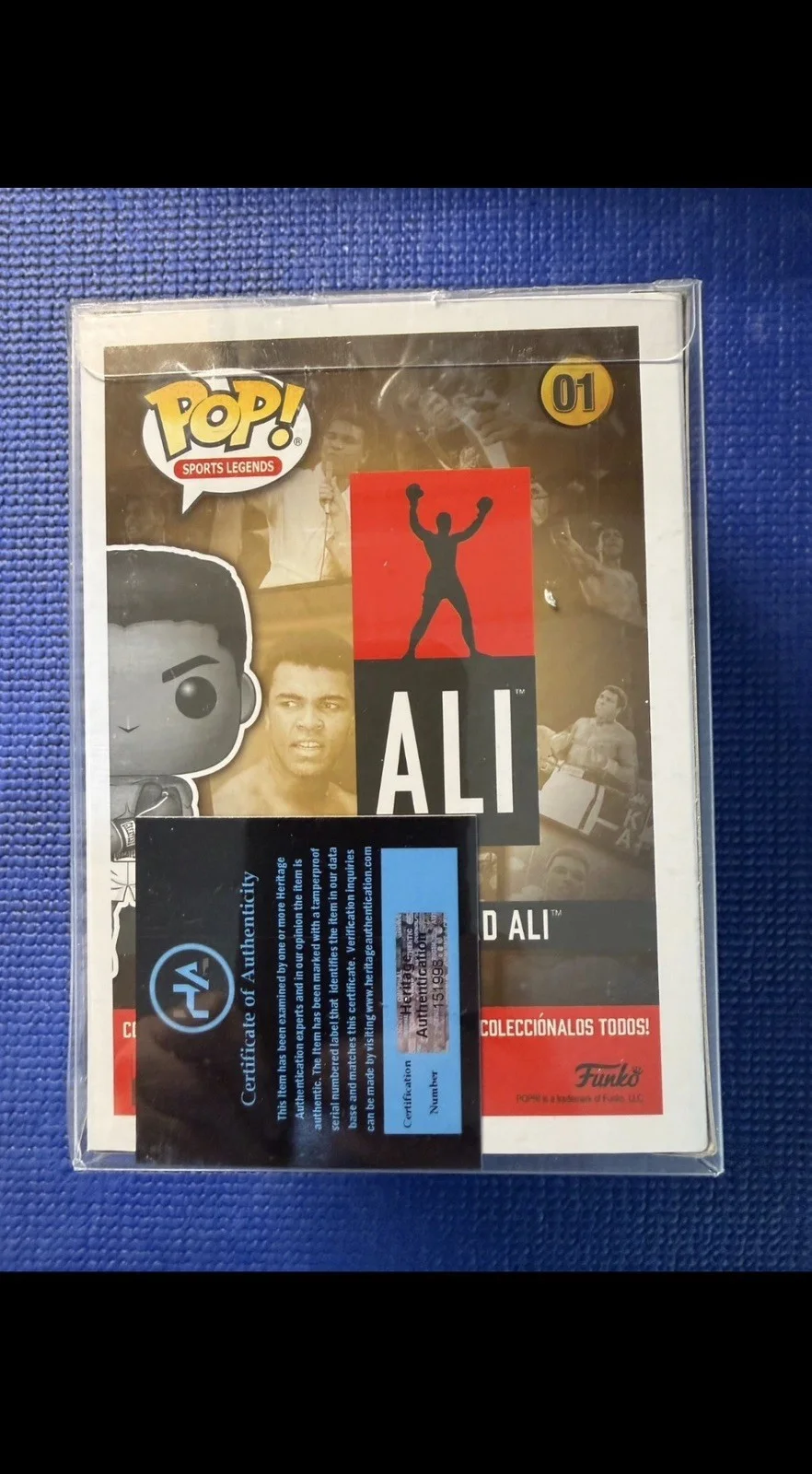 WILL SMITH — Will Smith Signed Autographed FUNKO POP #01 Muhammad “ALI” boxing Heritage COA, image 5