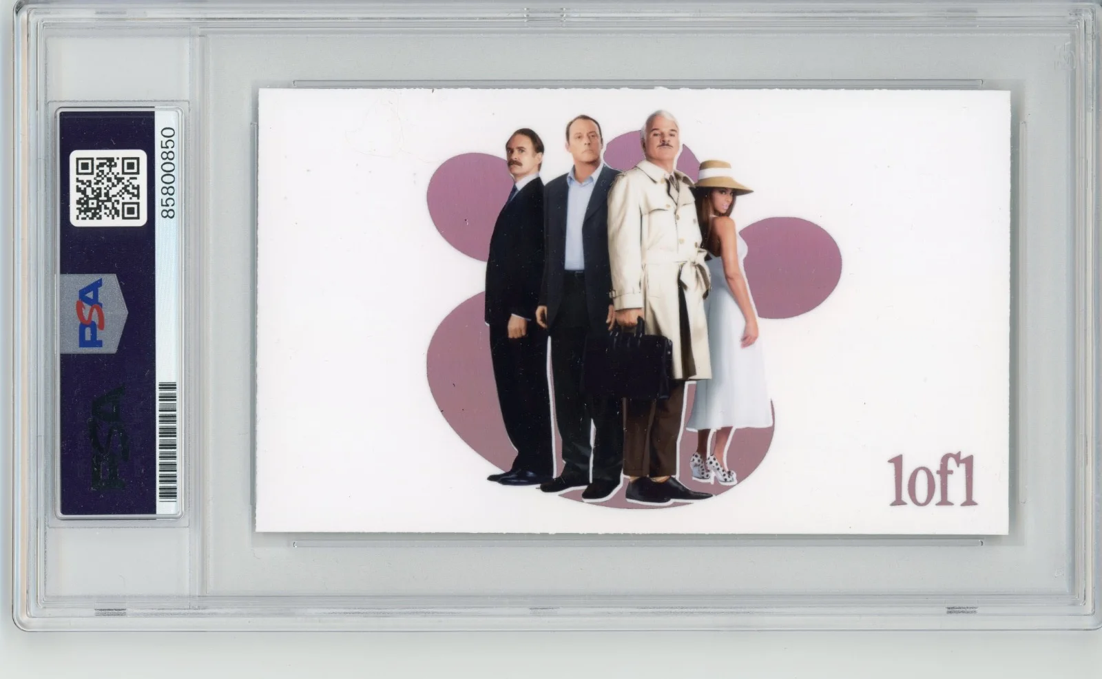 Steve Martin — Steve Martin Signed Cut Custom The Pink Panther 3x5 Card PSA Slab Slabbed AUTO, изображение 2