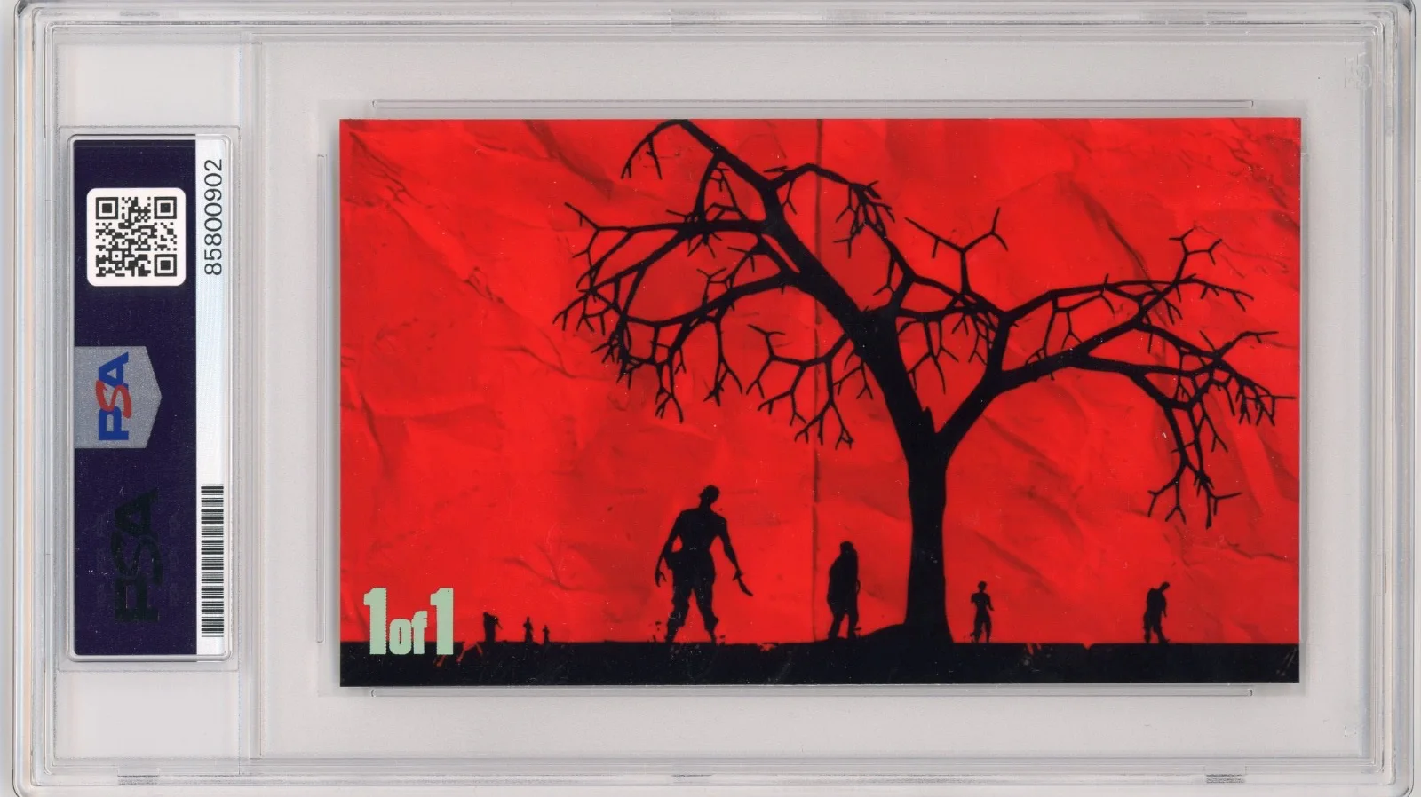 Robert Kirkman — Robert Kirkman Signed Cut Custom The Walking Dead 3x5 Card PSA Slab Slabbed AUTO, image 2