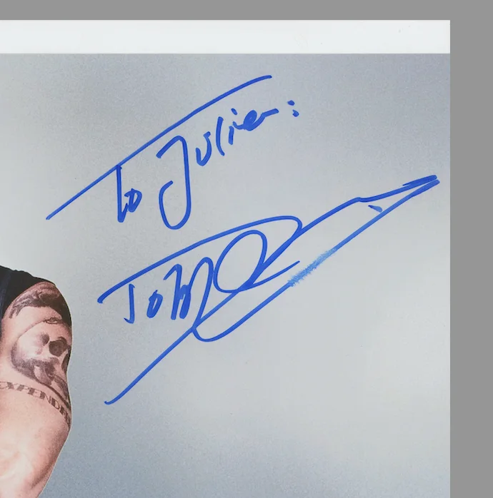 Dolph Lundgren Rocky Drago Autographed Signed Photo AMCo COA 28700, изображение 2
