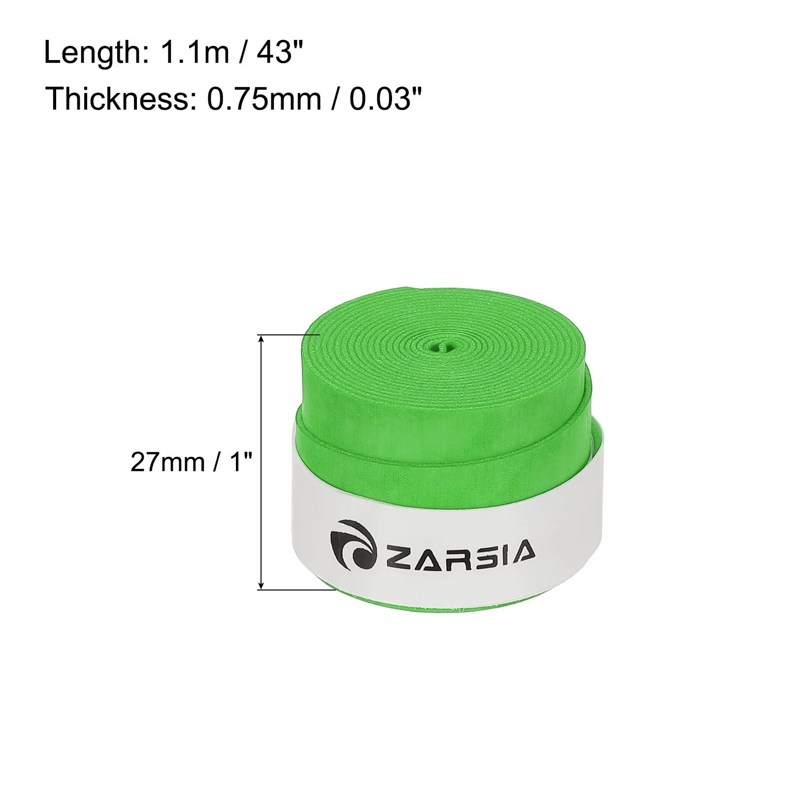 2pcs Drum Stick Tape Drumstick Grips Anti Slip 1" Width 43" Green, изображение 2