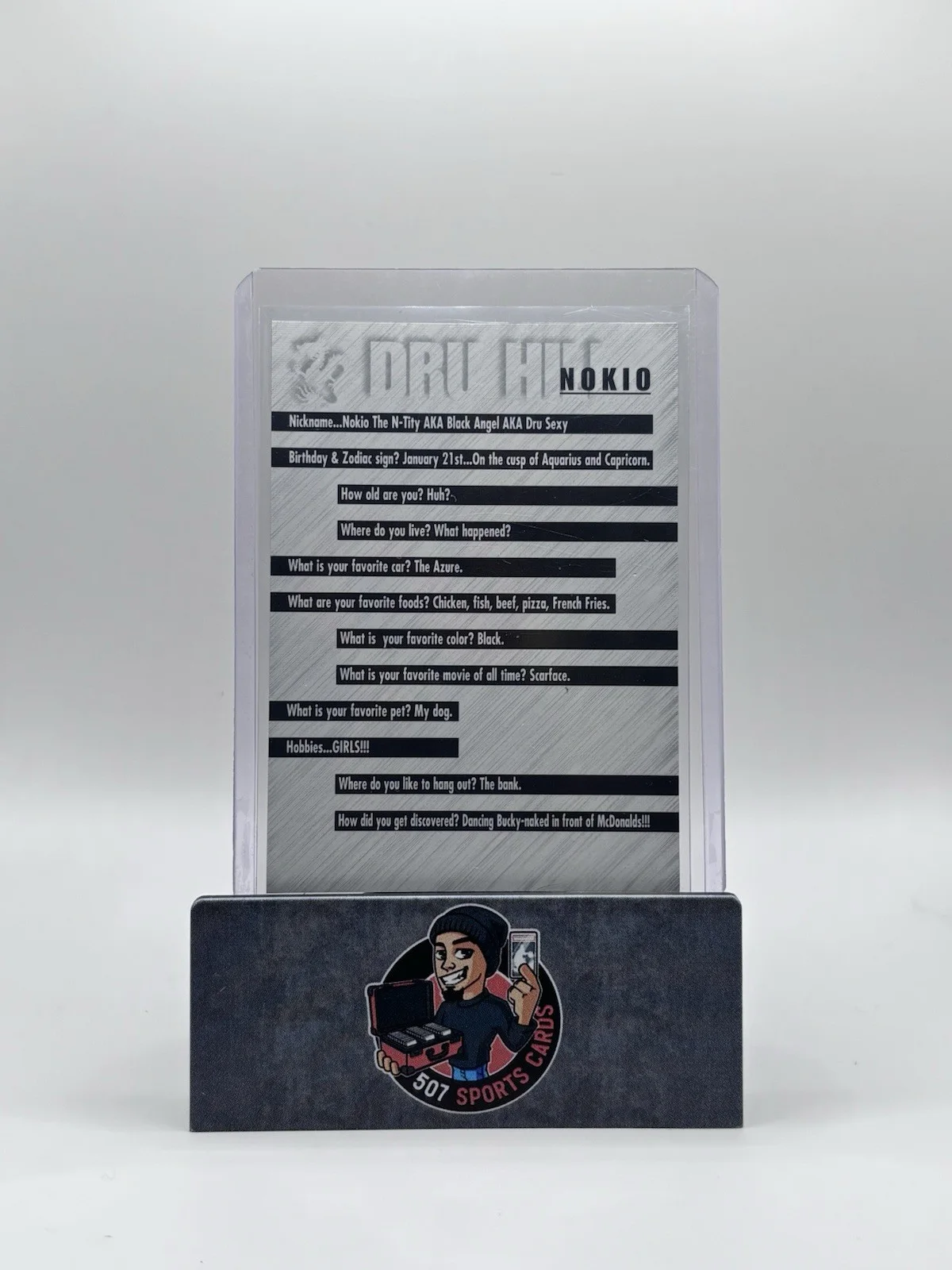 dru hill nokio trading card, image 3