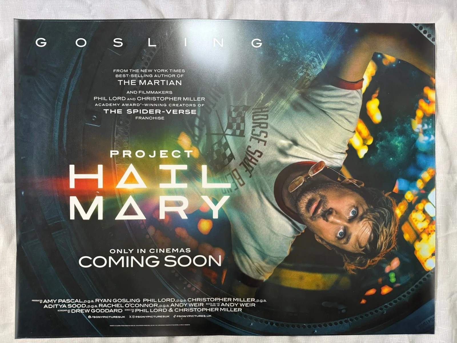 PROJECT HAIL MARY – ORIGINAL UK QUAD CINEMA POSTER – 30 x 40 – ROLLED V2, image 3
