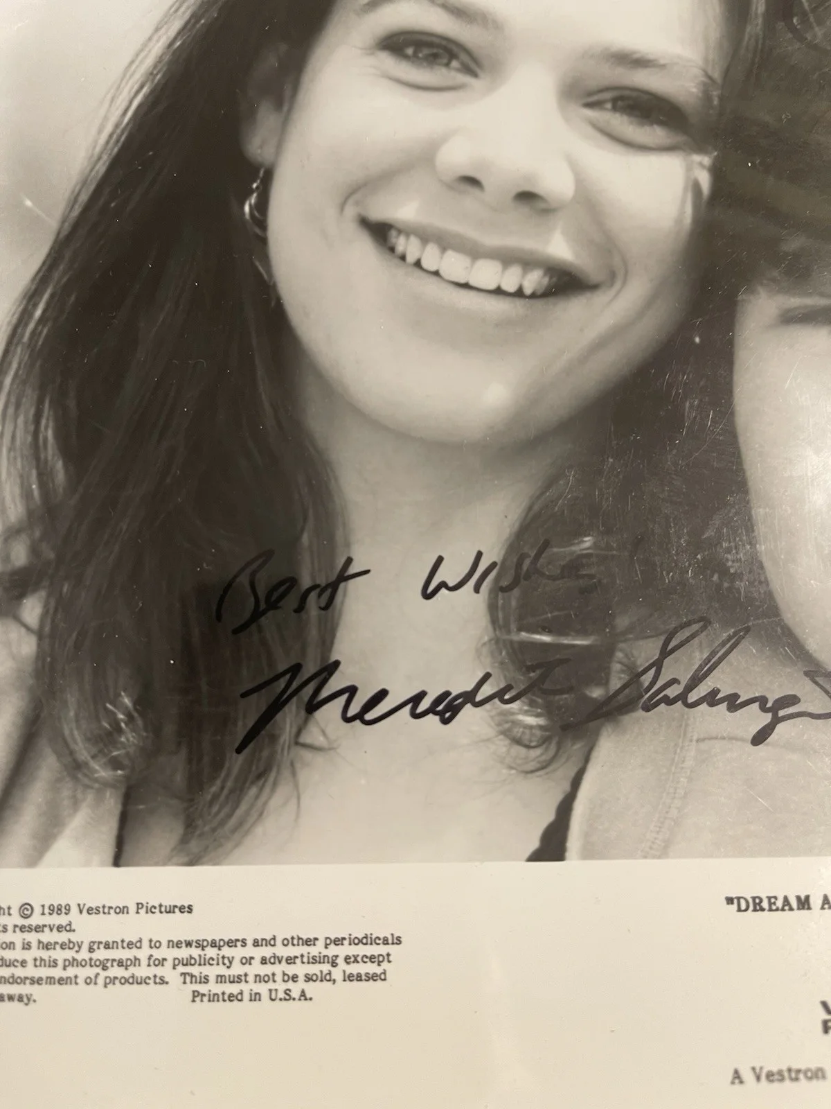 Meredith Salenger, Corey Feldman — Meredith Salenger Corey Feldman Signed Dream a Little Dream Movie Photograph, изображение 2