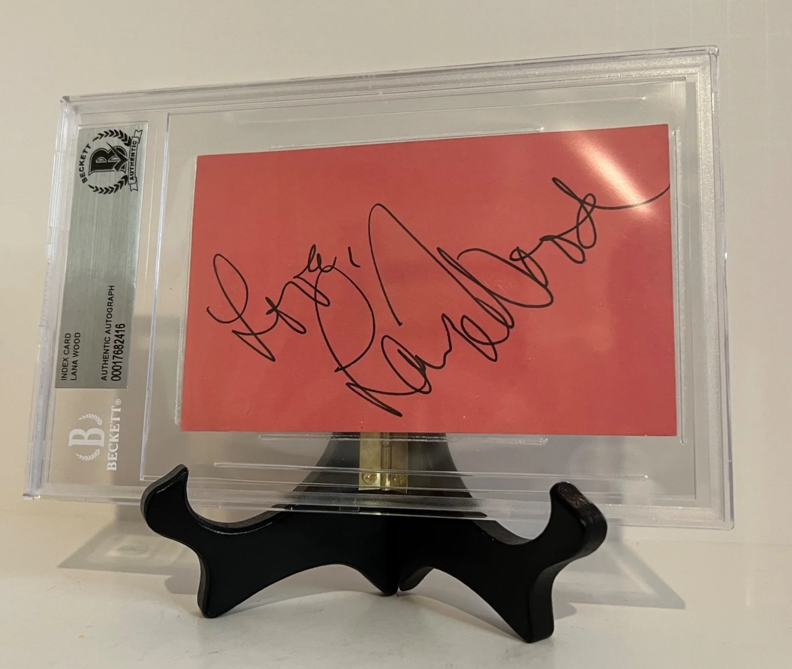 Lana Wood — Lana Wood Cut Autograph BAS Certified Slab – Bond Girl Diamonds Are Forever RARE