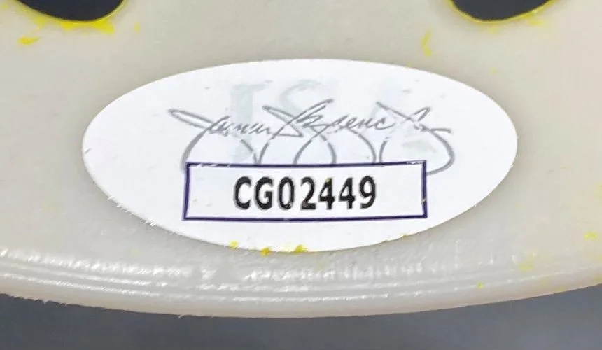 Ari Lehman — Ari Lehman Signed Jason Vorhees Yellow Costume Mask Jason 1 JSA, изображение 2