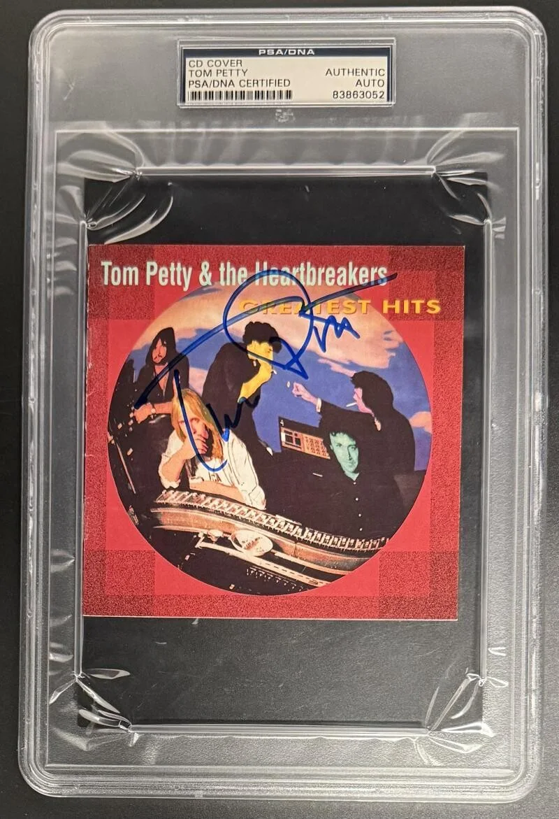 Tom Petty — Tom Petty Signed Autograph PSA/DNA Greatest Hits CD Cover Slabbed Rare COA