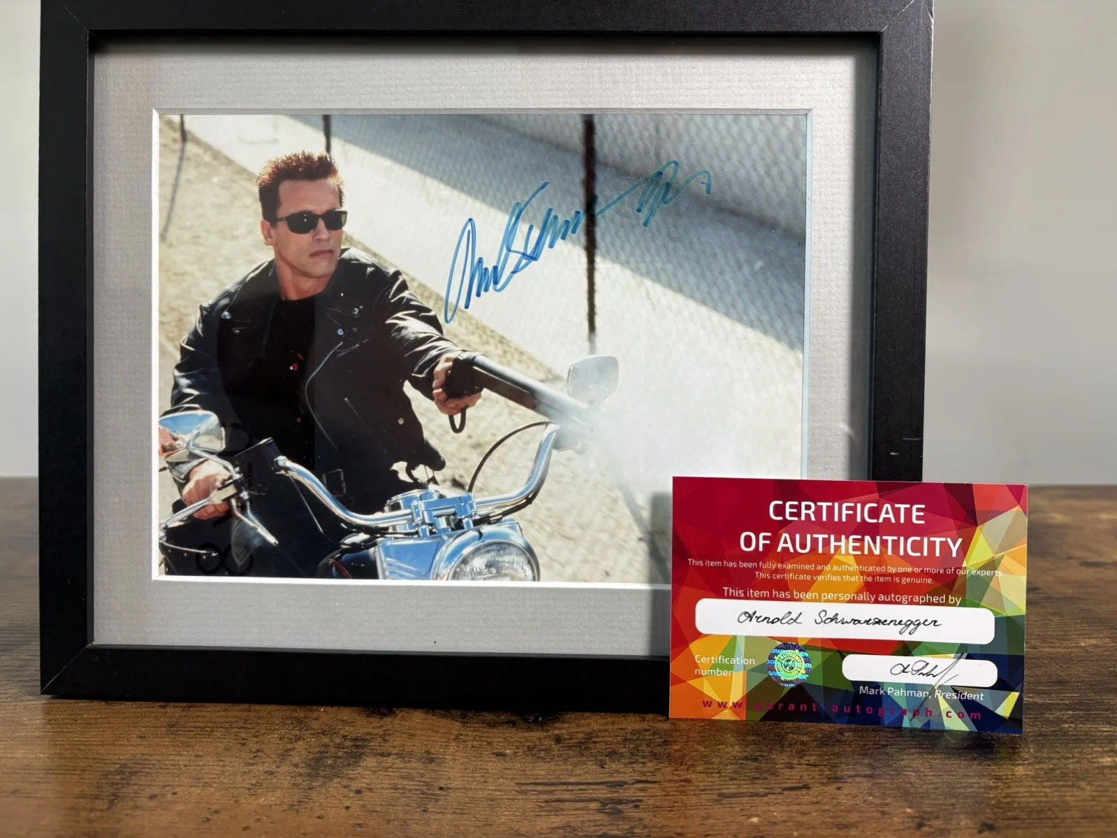 Arnold Schwarzenegger Signed 8x6 Framed Photo Autographed COA, image 5