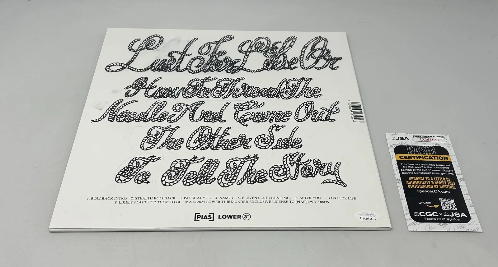 Courting signed Lust For Life Album JSA COA, image 2