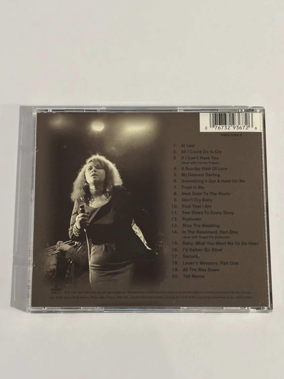 Etta James Her Best CD Signed Autographed JSA COA, image 5
