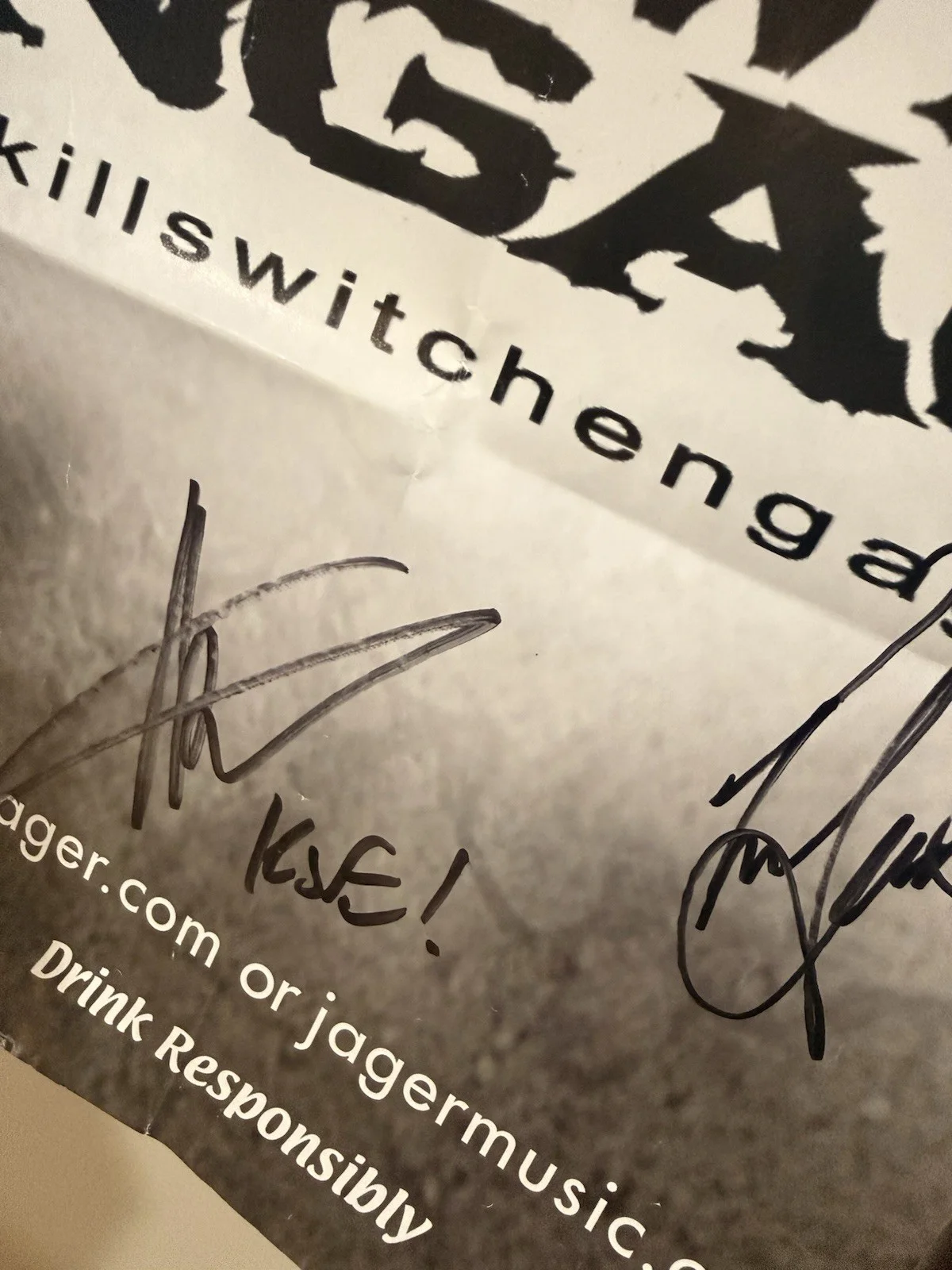 Killswitch Engage Autographed Poster with Letter Of Authentication ￼, image 5