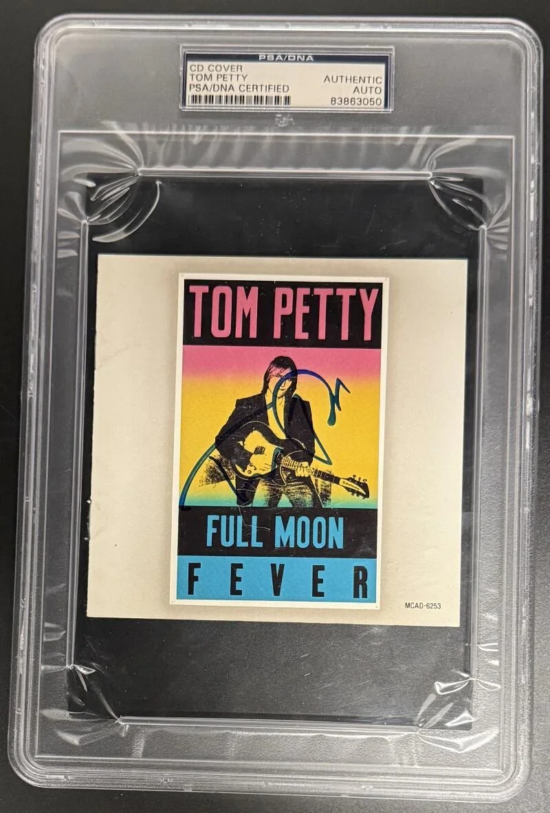 Tom Petty — Tom Petty Signed Autograph PSA/DNA Full Moon Fever CD Cover Slabbed Rare COA