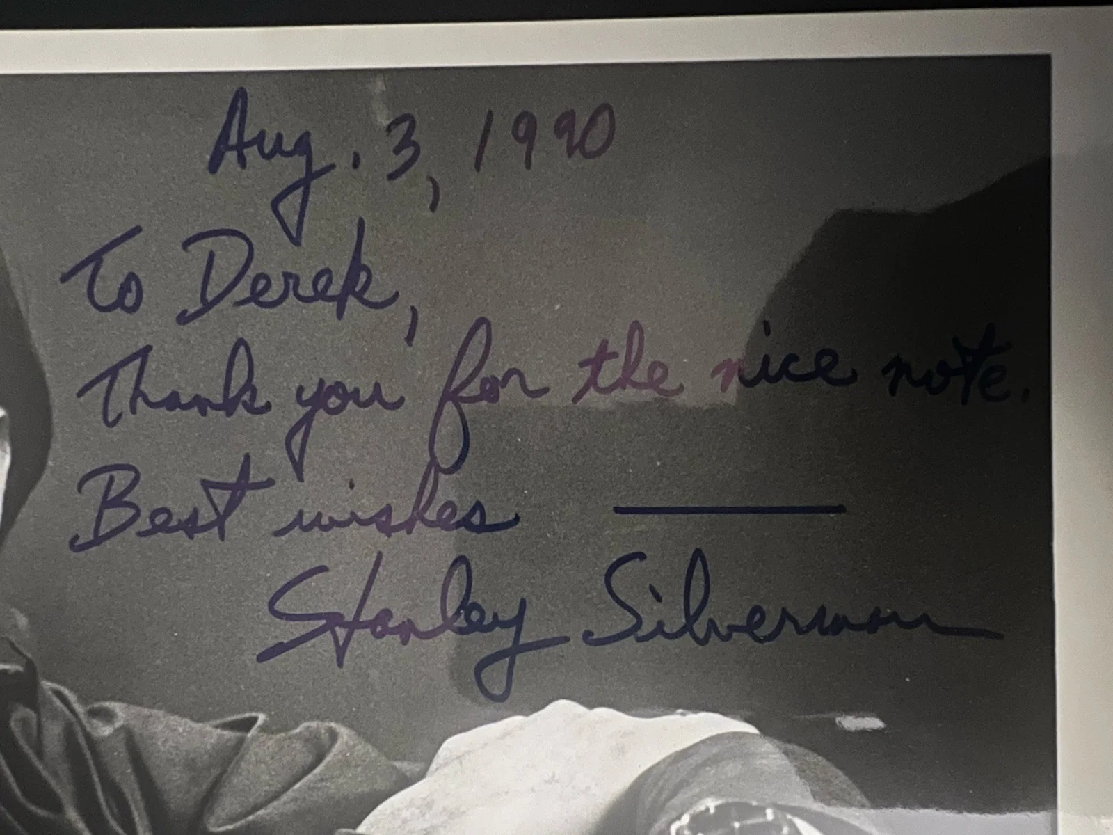 Stanley Silverman — Film Composer Stanley Silverman Autographed 8”x10” /Letter ‘Nanook of the North’, изображение 2