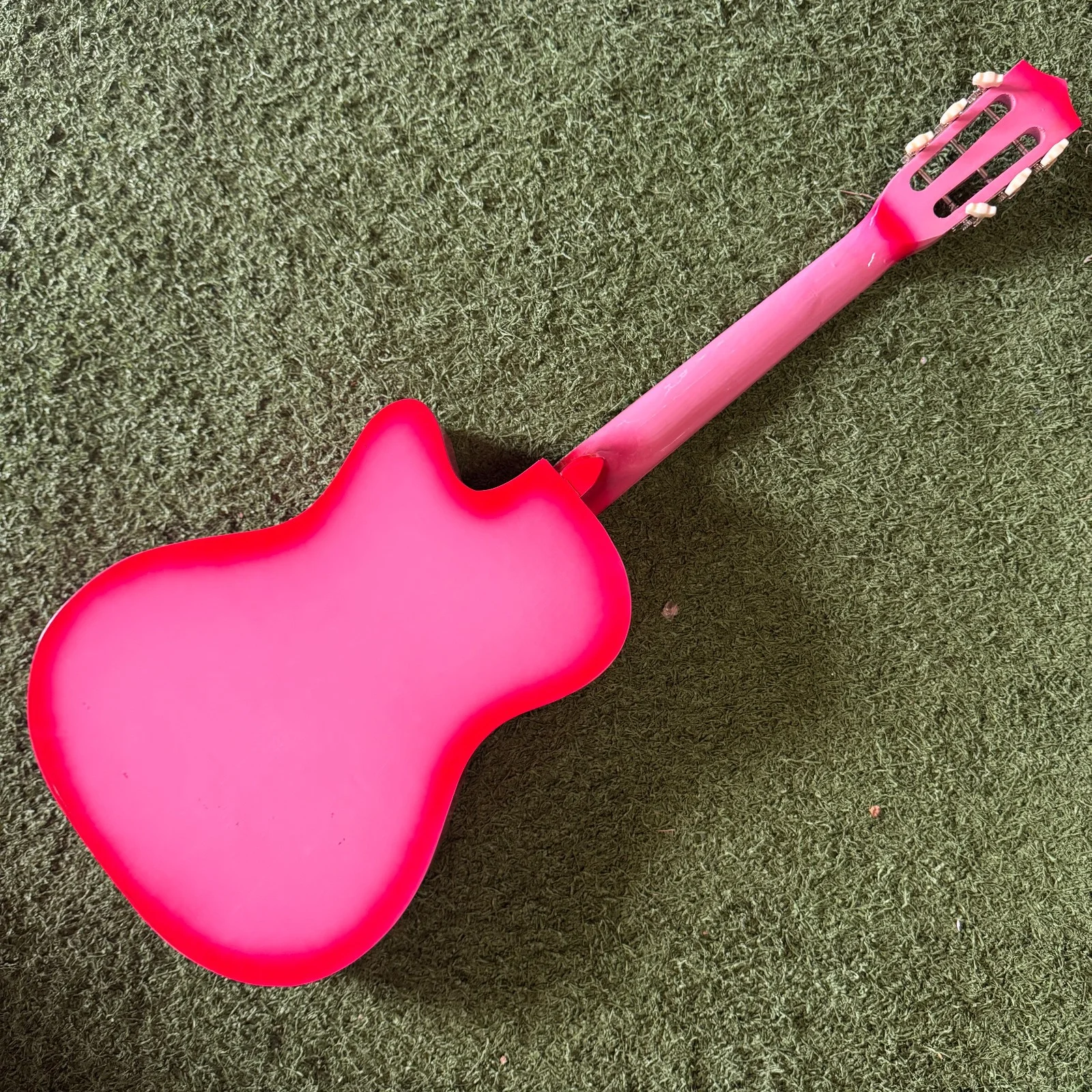 John Mellencamp Signed Pink Breast Cancer Awareness Full-Size Acoustic GuitarJSA, изображение 2