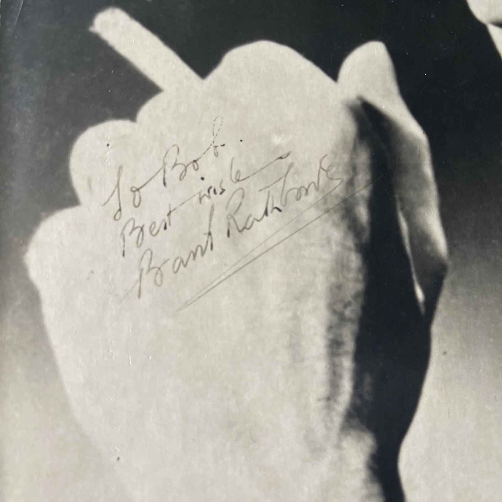 Basil Rathbone — Basil Rathbone Rare Very Early Autographed/Inscribed 14”x 11” Photo, изображение 2
