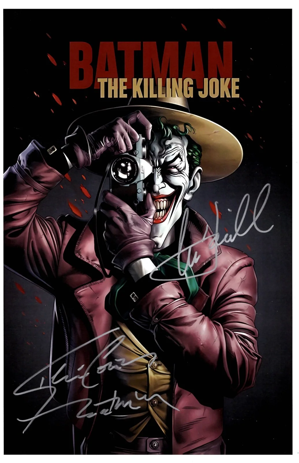Mark Hamill and Kevin Conroy — BATMAN-THE KILLING JOKE Signed Poster 11x17 Mark Hamill and Kevin Conroy