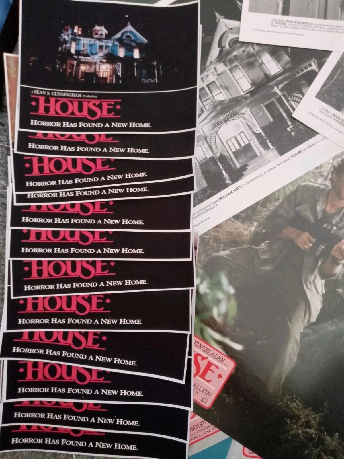 House 1985 Collection. 10 Original 12x8 Lobby Cards/3 Original Promo B&W Prints+, изображение 2